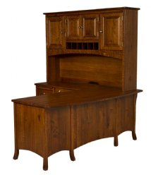 Carlisle L-Desk with Hutch